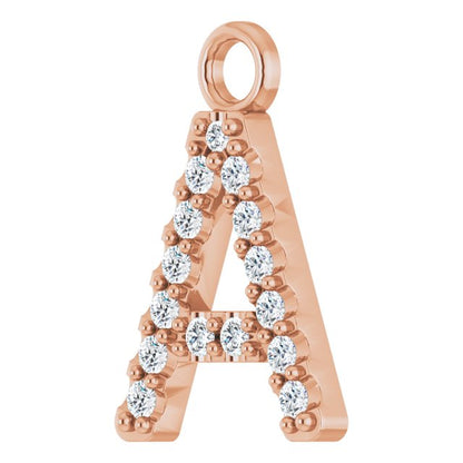 .06 CTW Lab-Grown Diamond Initial Dangle