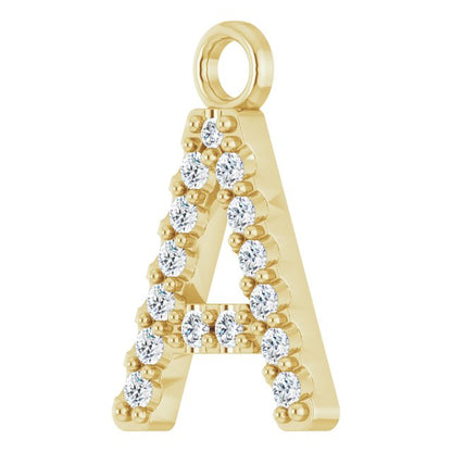 .06 CTW Lab-Grown Diamond Initial Dangle