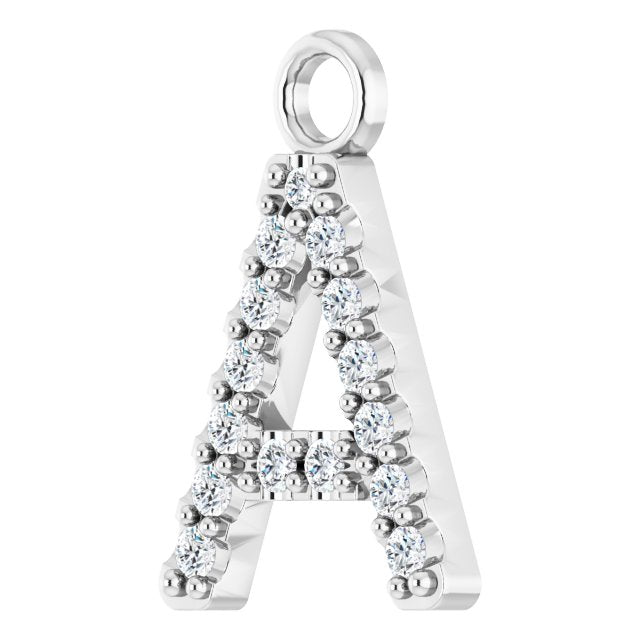 .06 CTW Natural Diamond Initial Dangle