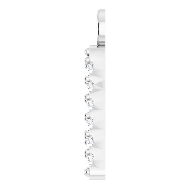 .06 CTW Lab-Grown Diamond Initial Dangle