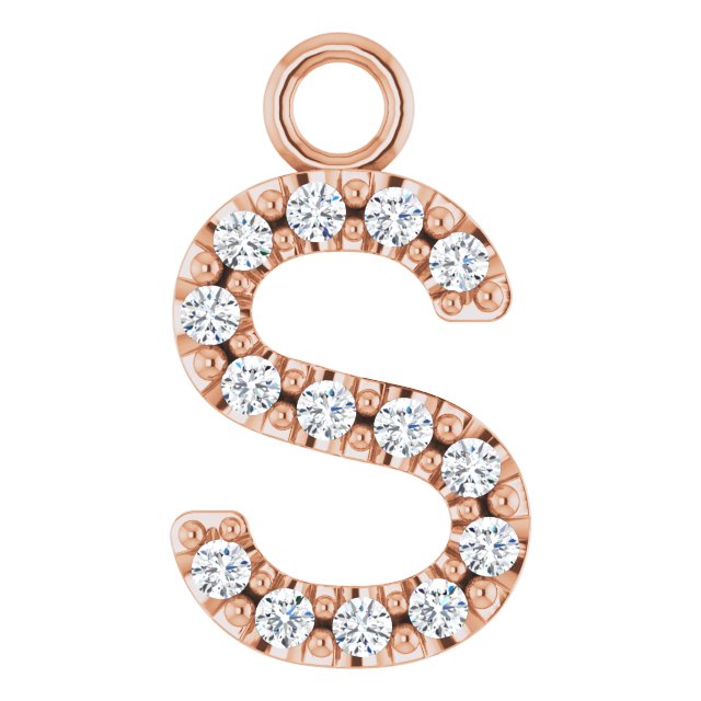 .05 CTW Natural Diamond Initial Dangle
