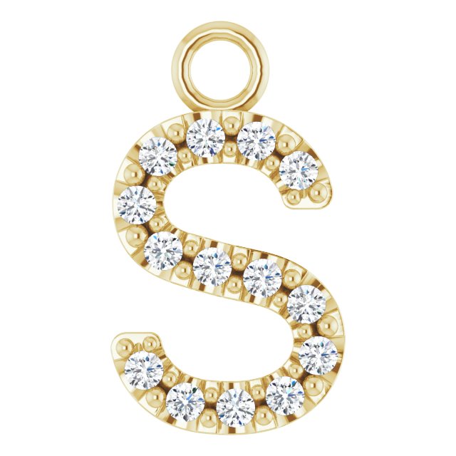 .05 CTW Natural Diamond Initial Dangle