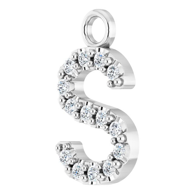 .05 CTW Natural Diamond Initial Dangle