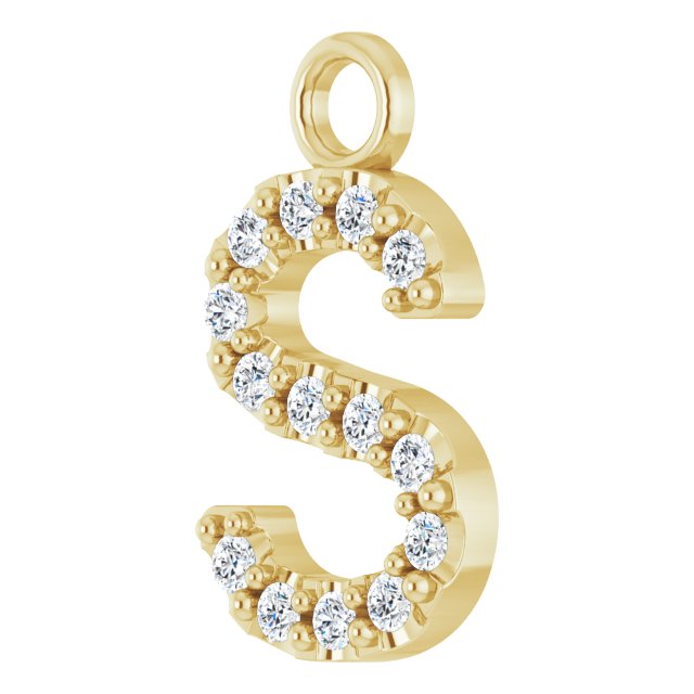 .05 CTW Natural Diamond Initial Dangle