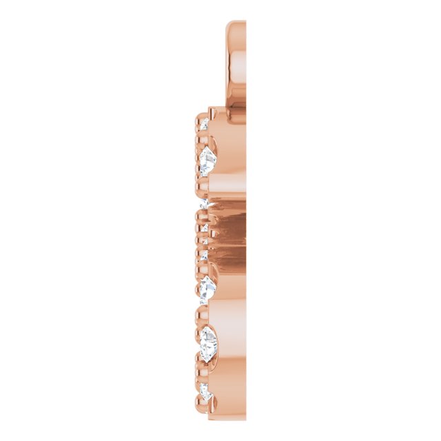 .05 CTW Natural Diamond Initial Dangle