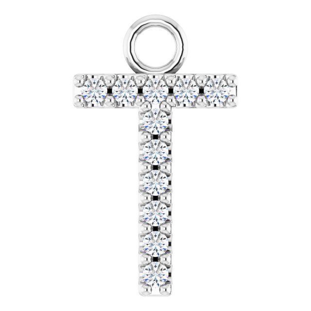 .04 CTW Natural Diamond Initial Dangle