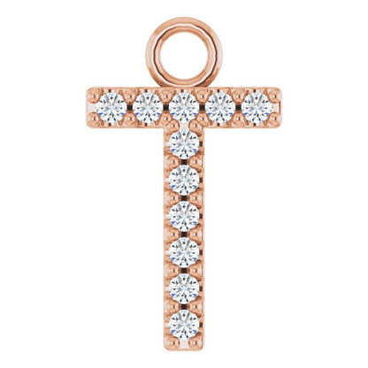 .04 CTW Lab-Grown Diamond Initial Dangle