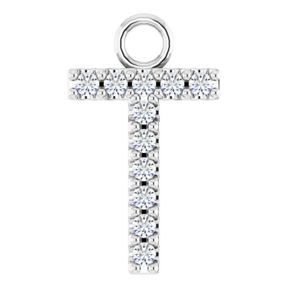 .04 CTW Lab-Grown Diamond Initial Dangle
