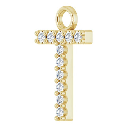 .04 CTW Natural Diamond Initial Dangle