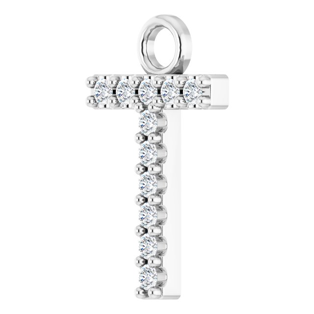 .04 CTW Natural Diamond Initial Dangle