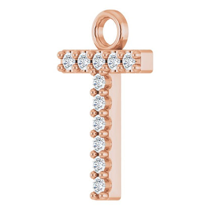 .04 CTW Natural Diamond Initial Dangle