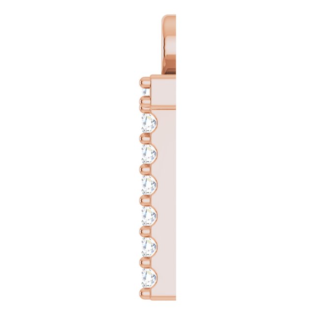 .04 CTW Natural Diamond Initial Dangle