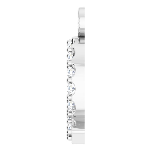 .07 CTW Natural Diamond Initial Dangle
