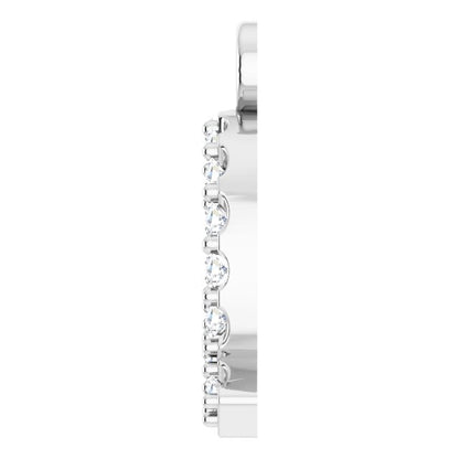 .07 CTW Natural Diamond Initial Dangle