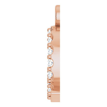 .07 CTW Lab-Grown Diamond Initial Dangle