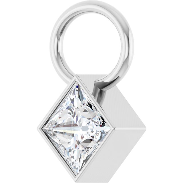 1/6 CTW Natural Diamond Dangle, 5.08 mm x 8.29 mm
