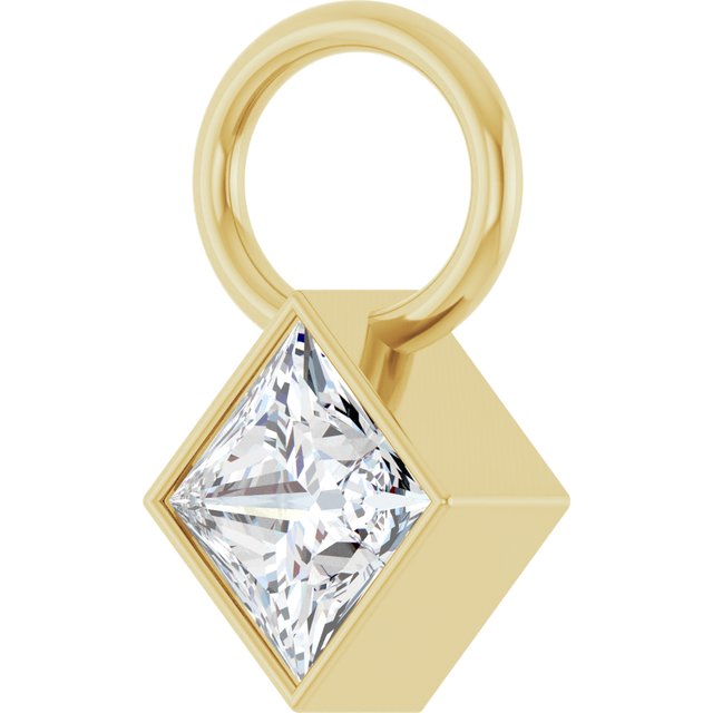 1/6 CTW Natural Diamond Dangle, 5.08 mm x 8.29 mm
