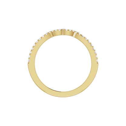 1/6 CTW Natural Diamond Matching Band, 9.6 mm