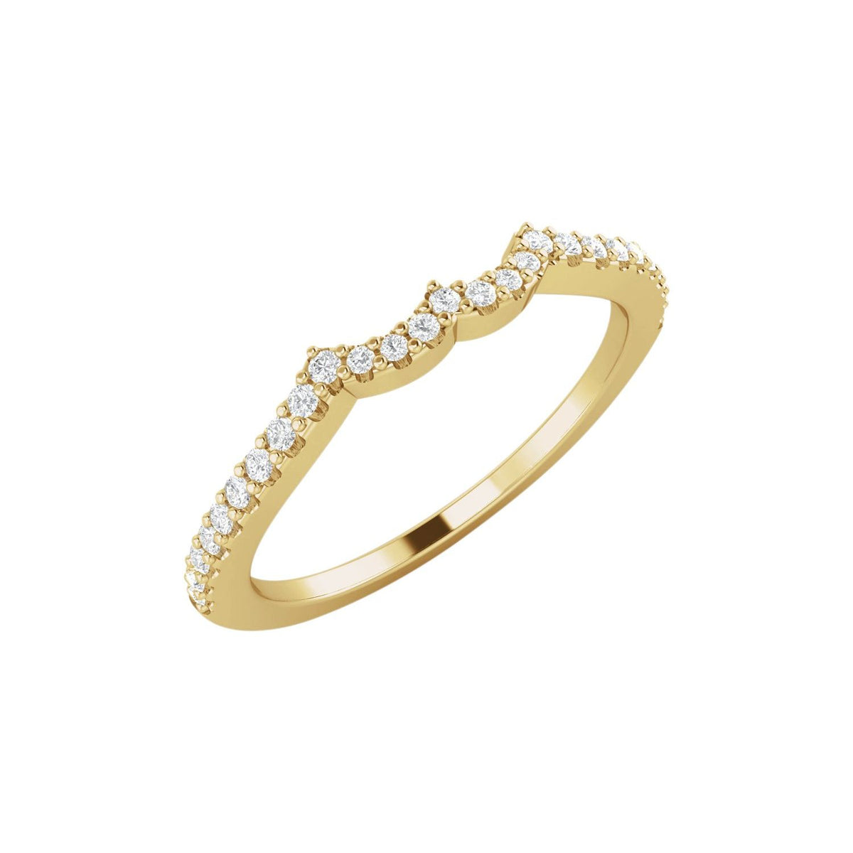 1/6 CTW Natural Diamond Matching Band, 9.6 mm