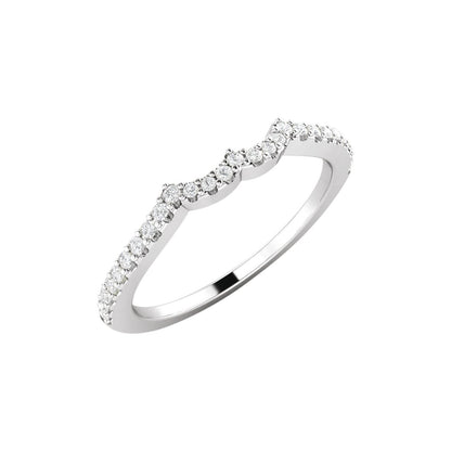 1/6 CTW Natural Diamond Matching Band, 9.6 mm