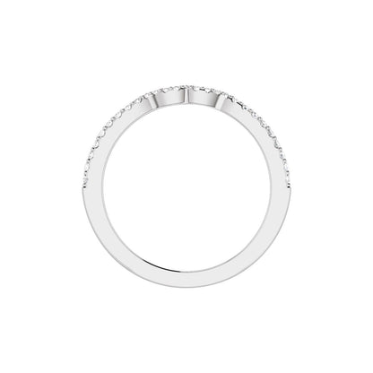 1/6 CTW Natural Diamond Matching Band, 9.6 mm