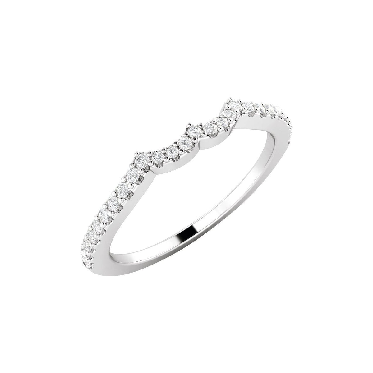 1/6 CTW Natural Diamond Matching Band, 9.6 mm