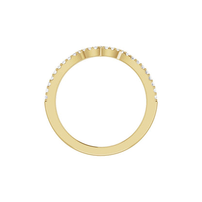 1/6 CTW Natural Diamond Matching Band, 9.6 mm