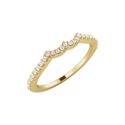 1/6 CTW Natural Diamond Matching Band, 9.6 mm