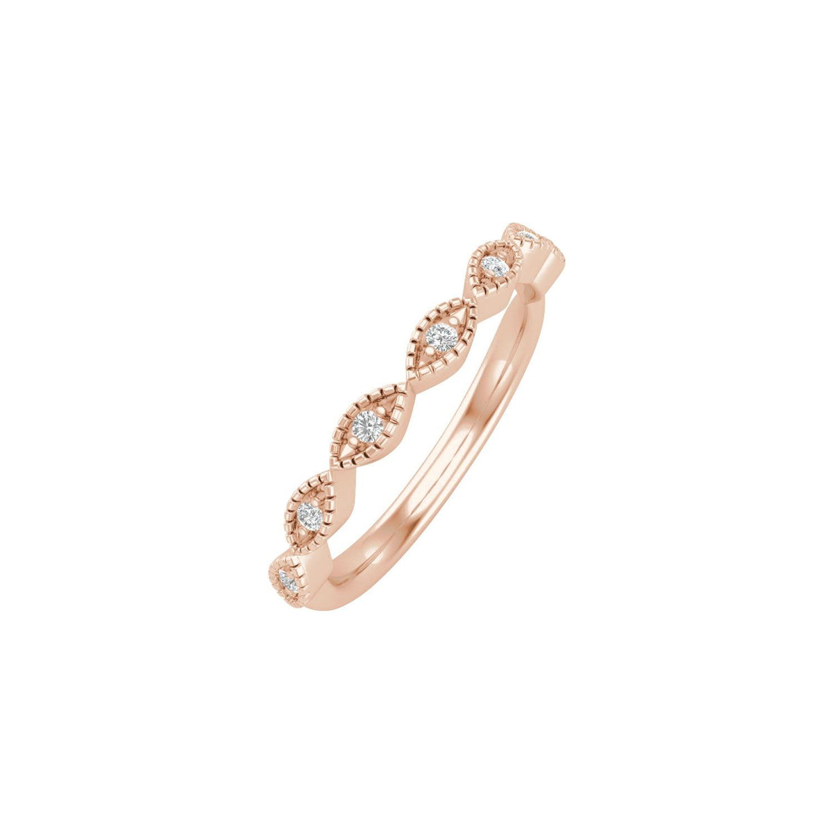 .07 CTW Natural Diamond Matching Band, 3 mm