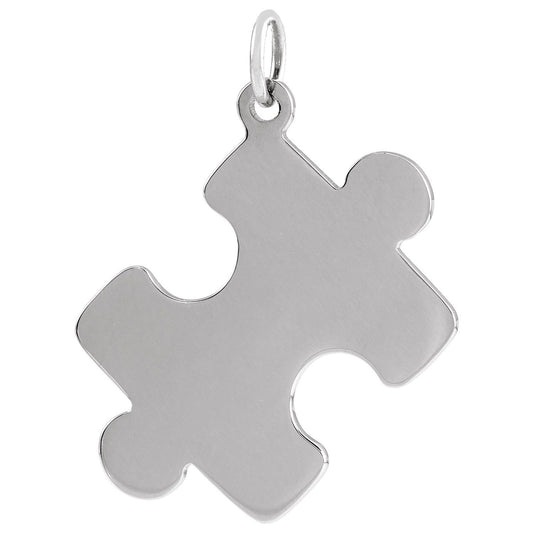 Sterling Silver Puzzle Piece Pendant