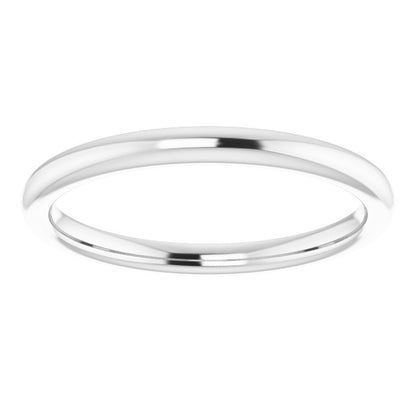 Platinum Matching Band, 2 mm