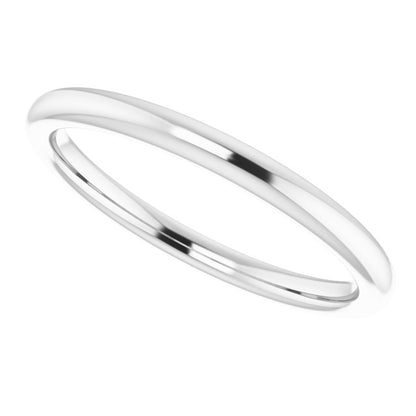 Platinum Matching Band, 2 mm