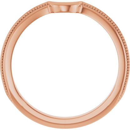 Matching Band for Oval Ring