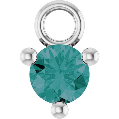 Petite Pavé®1/10 CT Lab-Grown Alexandrite Dangle