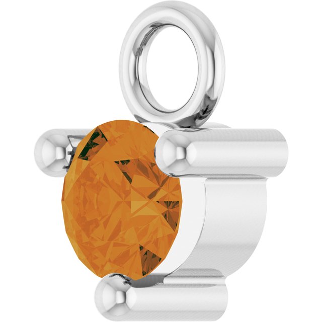 1/10 CT Natural Citrine Dangle