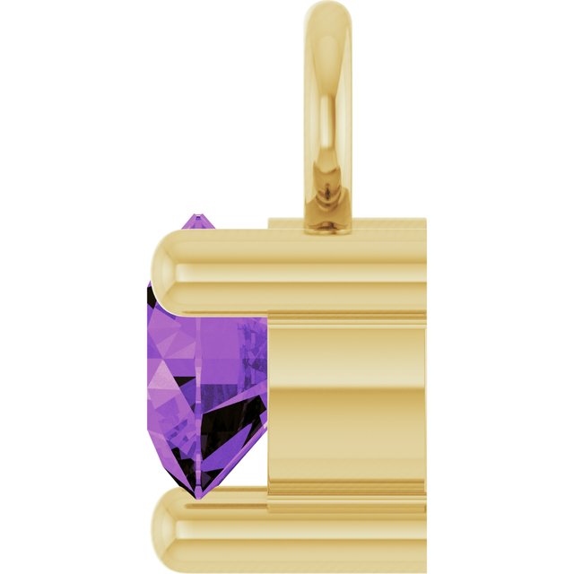 Petite Pavé®1/10 CT Natural Amethyst Dangle