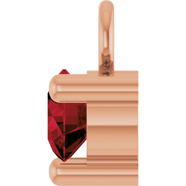 Petite Pavé®1/10 CT Natural Mozambique Garnet Dangle