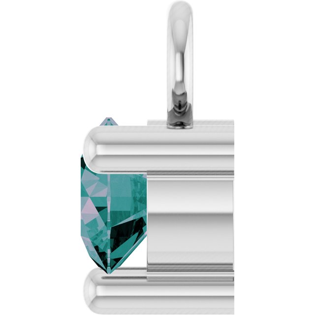 Petite Pavé®1/10 CT Lab-Grown Alexandrite Dangle