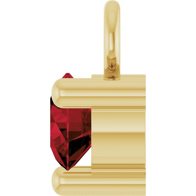 Petite Pavé®1/10 CT Natural Mozambique Garnet Dangle