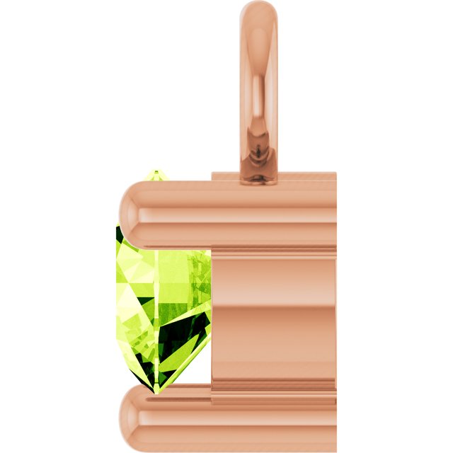 Petite Pavé®1/10 CT Natural Peridot Dangle