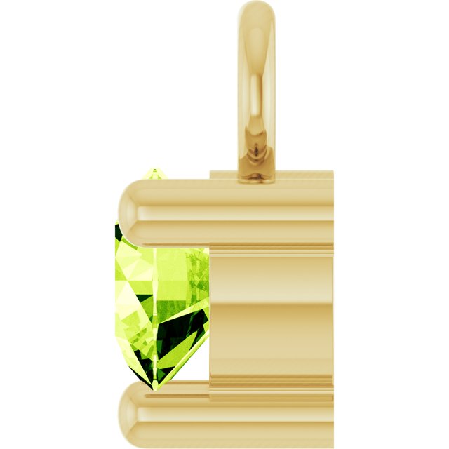 Petite Pavé®1/10 CT Natural Peridot Dangle