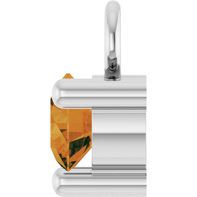 1/10 CT Natural Citrine Dangle