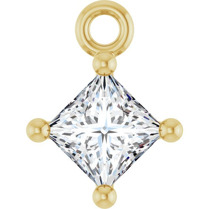 1/6 CT Lab-Grown Diamond 4-Prong Dangle, 5.36 mm x 8.88 mm