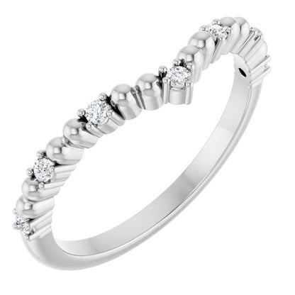 1/10 CTW Diamond Contour Band