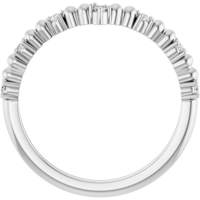 1/10 CTW Diamond Contour Band