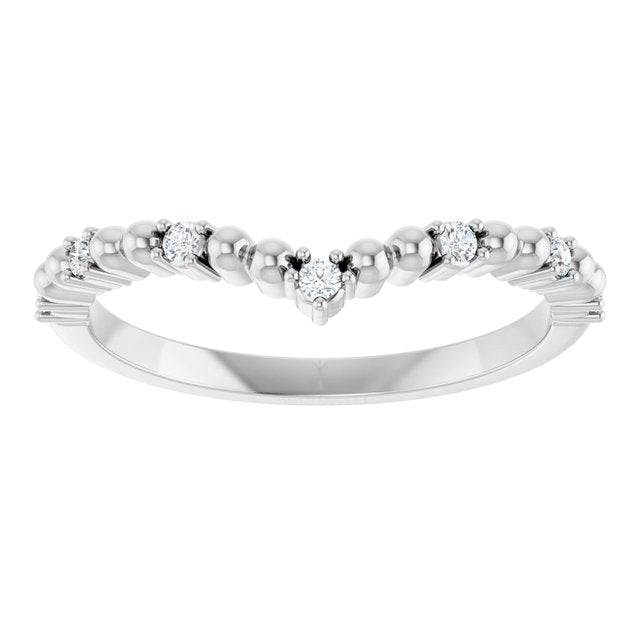 1/10 CTW Diamond Contour Band