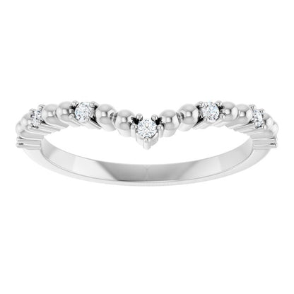 1/10 CTW Diamond Contour Band