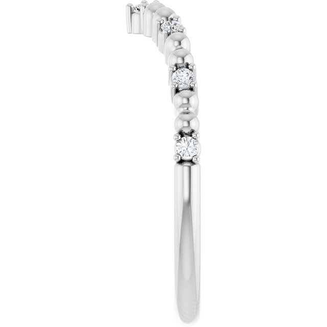 1/10 CTW Diamond Contour Band