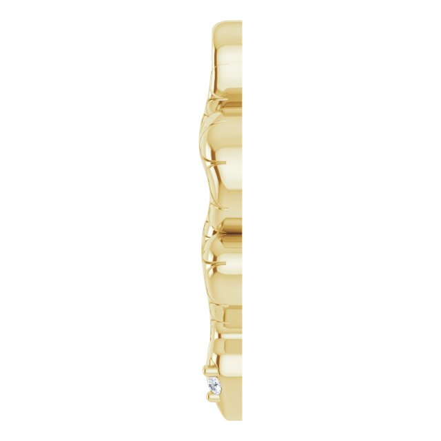 .005 CTW Natural Diamond Snake Dangle