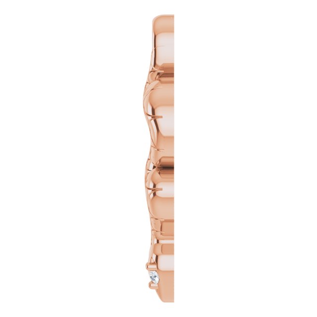.005 CTW Natural Diamond Snake Dangle